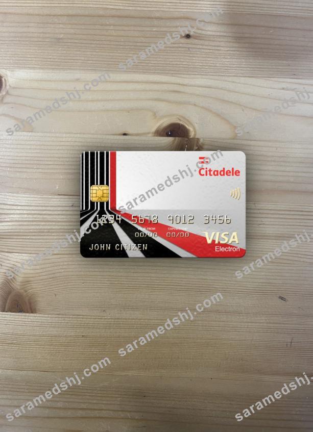 Lithuania (Litva) Citadele bank visa electron card photolook front